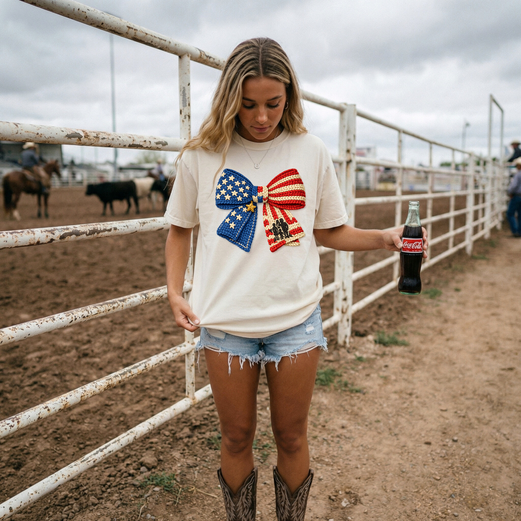Crochet Patriotic Bow