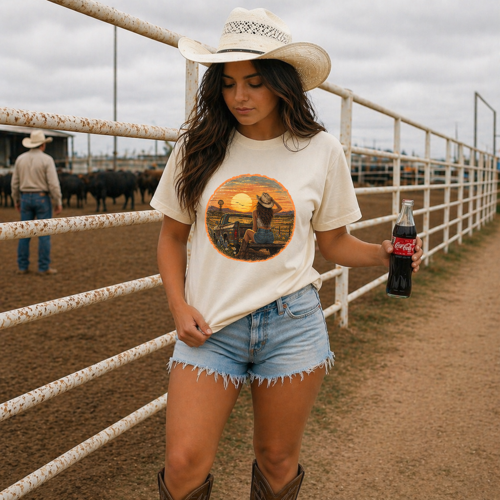 The Brunette Cowgirl Tee
