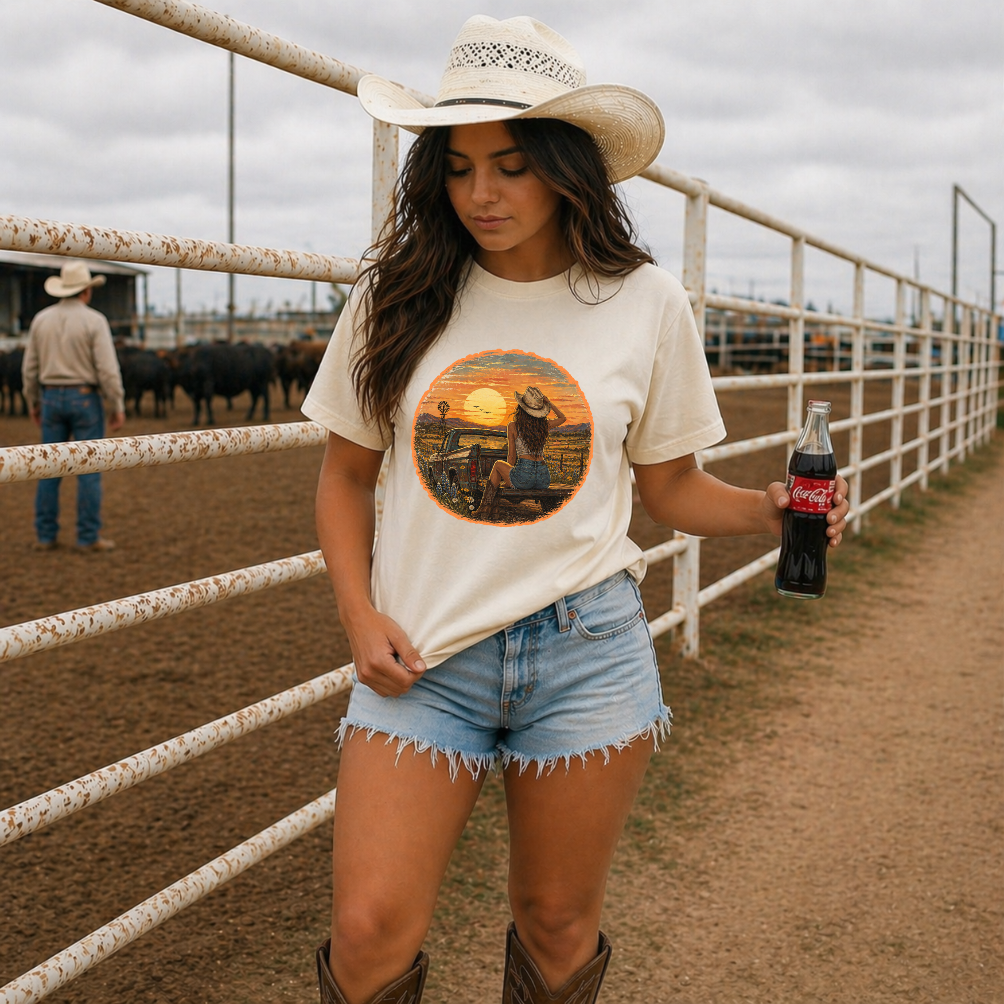 The Brunette Cowgirl Tee