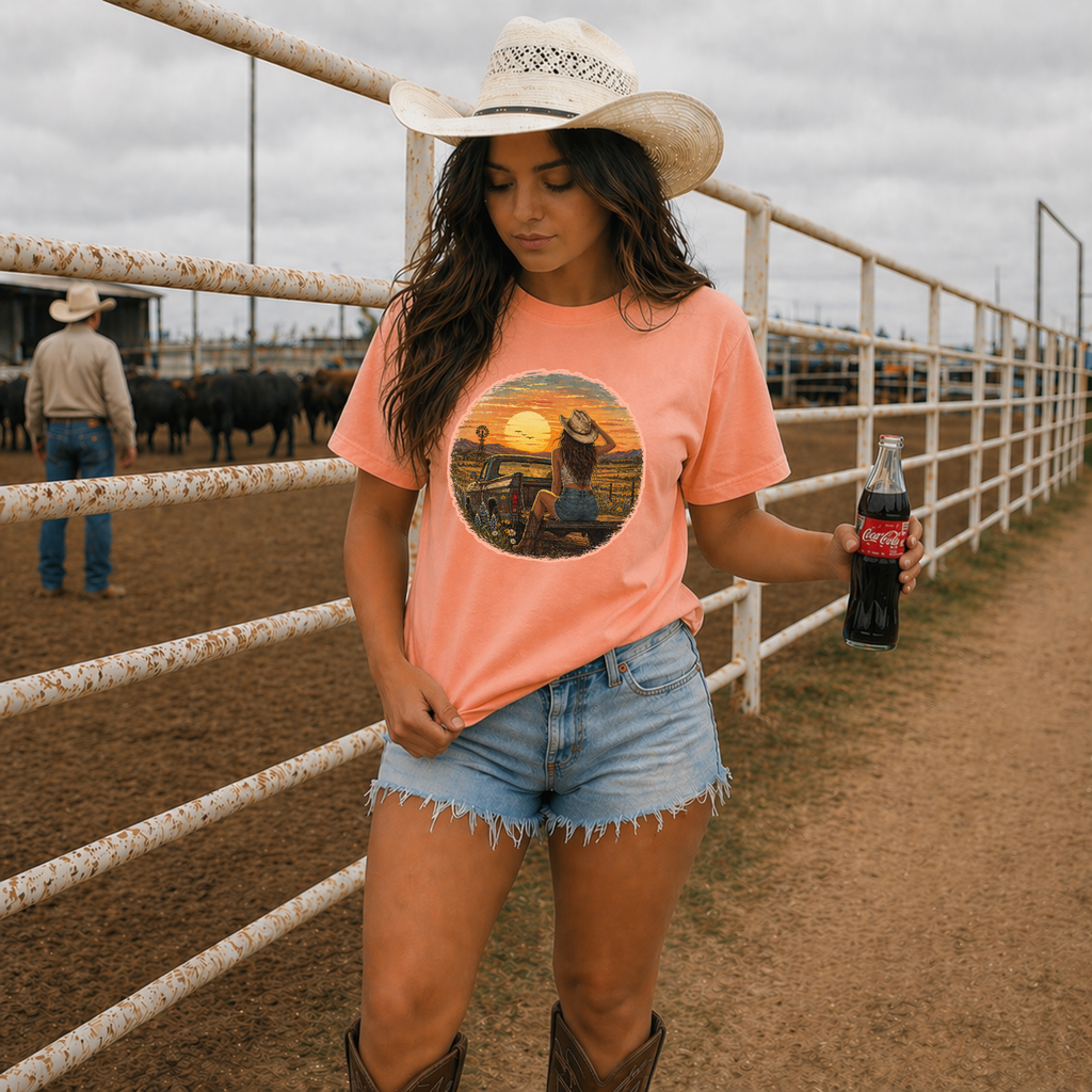 The Brunette Cowgirl Tee