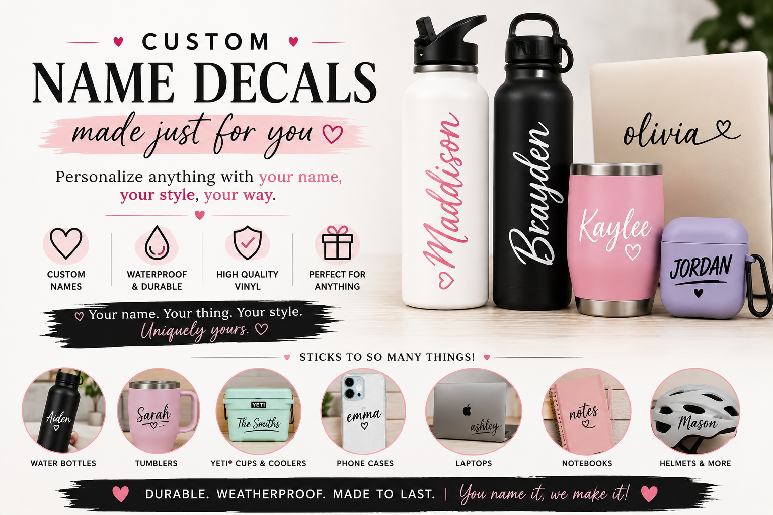 Custom Name Decals