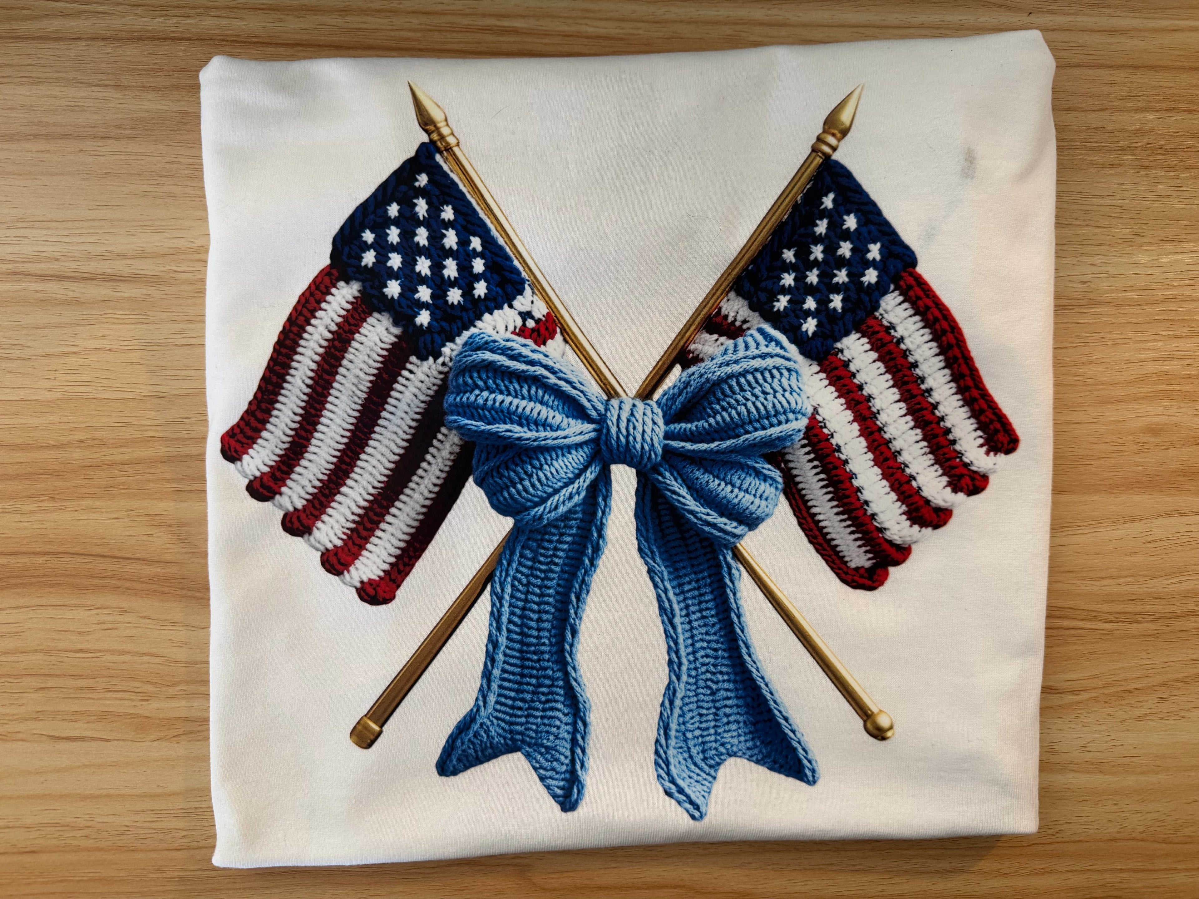 Patriotic Crochet Flags